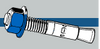 Midwest Fastener TorqueMaster Blue Wedge Anchors 1/2 x 4-1/4 (1/2 x 4-1/4)