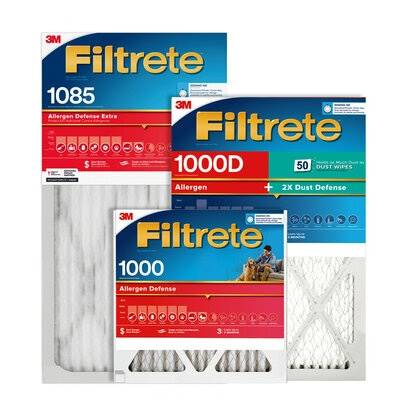 Filtrete™ MPR 1000 - 1085 Allergen / Dust Defense Air Filters 24 In. x 24 In. x 1 In. (24