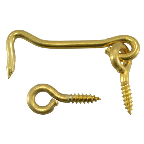 Monster Fastener Solid Brass Gate Hooks