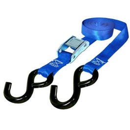 Cam Buckle Tie Down, 6-Ft., 4-Pk.