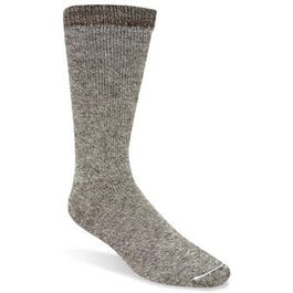 Work Socks, Thermal, Double Cushioned, Gray Twist, Men's Medium