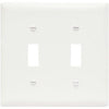 White 2-Toggle Oversize Wall Plate