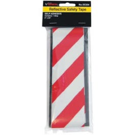 Reflective Safety Tape, Red/Silver, 2 x 24-In.