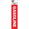 Self-Adhesive Gasoline Fuel Safety Sign, Vinyl, 2 x 8-In.