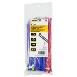 Standard Duty Cable Tie, 8-In., 100-Pk.