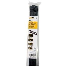 Super Heavy Duty Cable Tie, UV Black, 40-In., 10-Pk.