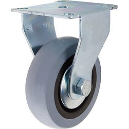 TPR Rigid Caster, Gray, 3-In.