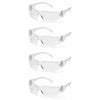 Wraparound Safety Glasses, Clear, 4-Pk.