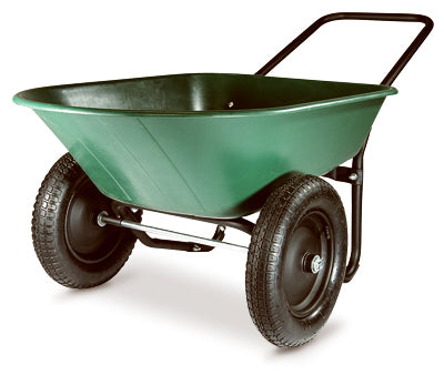 Green Thumb 2-Wheel Poly Wheelbarrow