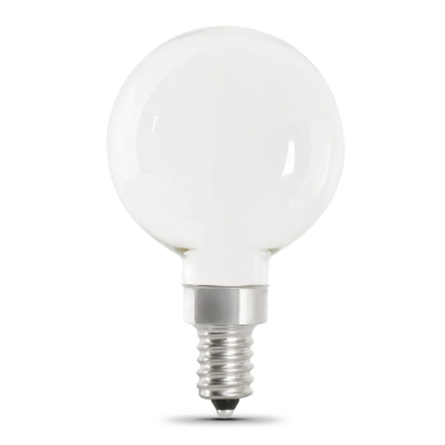 Feit Electric 5.5W (60W Replacement) Soft White (2700K) G16 1/2 (E12 Base) Frost Filament LED Bulb