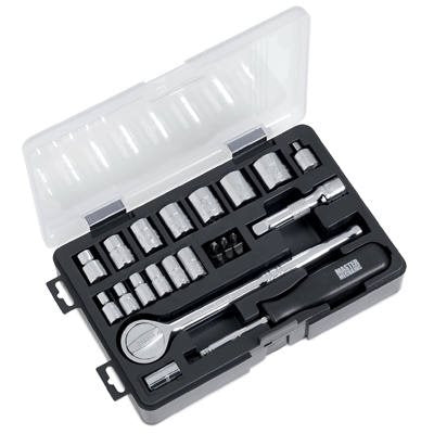 Master Mechanic Shop Master Mechanic 24-Pc. SAE Socket Set