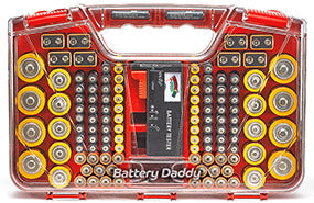 Battery Daddy Double Sided Battery Storage System Holds 180 Batteries
