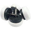 TruGuard Nail-On Cushion White Plastic Base Furniture Glides