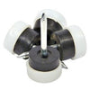 TruGuard Nail-On Cushion White Plastic Base Furniture Glides