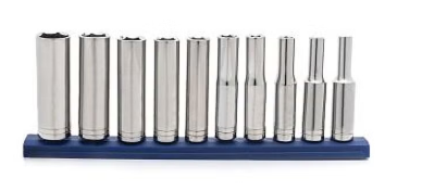 Master Mechanic 1/4 In. Drive SAE Deep Socket Set (10-Piece)