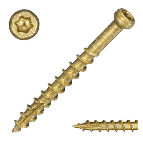 Monster Fastener Star Drive Tan SaberDrive® Trim Screws