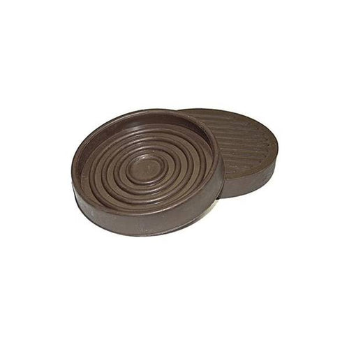 TruGuard 3 In. Dia. Non-Skid Brown Rubber Furniture Cup (2-Pack)
