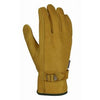 Leather Work Gloves, Tan Cowhide, Men's Medium