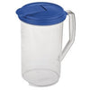 Beverage Pitcher, Round, BPA-Free Plastic, 2-Qts.