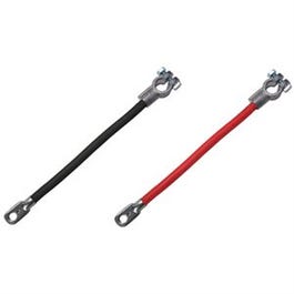 Battery Cable, Top Post, 2 AWG, Red, 48-In.