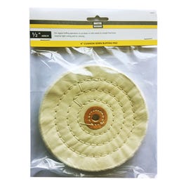 Cushion Sewn Buffing Pad, 6-In.