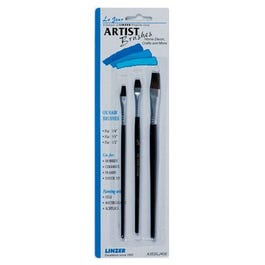 3-Pc. Flat Ox Hair Artist Brush Set