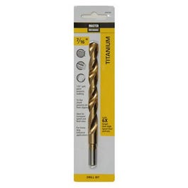 7/16 x 5-1/2-In. High-Speed Steel Drill Bit, Titanium Coated