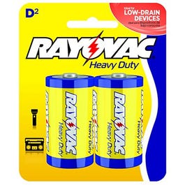 Heavy Duty D Batteries, 2-Pk.