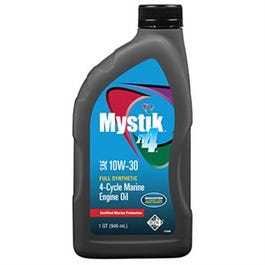 Marine Engine Oil, 4-Cycle, Synthetic, 10W30, 1-Qt.
