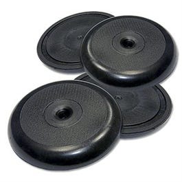 Non-Skid Pads, Black, Round, 1-7/8-In., 4-Pk.