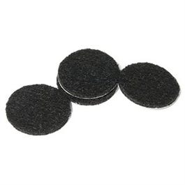 Furniture Pads, Self-Adhesive, Black Felt, Round, 1.5-In., 8-Pk.