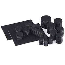 Heavy-Duty Felt Pads, Black, 105-Ct.