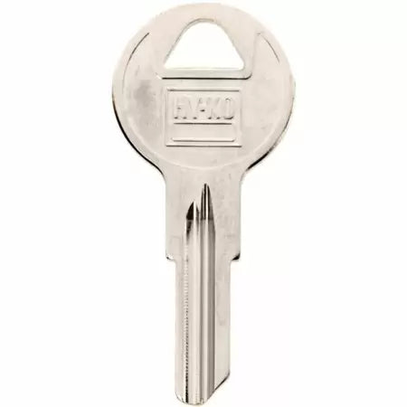 Hy-Ko B5 Key Blank, Brass, Nickel Plated