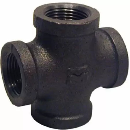 Mueller Black Cross 150# Malleable Iron Threaded Fittings 3/4