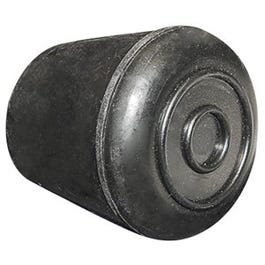 Furniture Leg Tip, Black Rubber, 1-1/8-In.