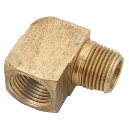 Pipe Fittings, Street Elbow, Lead-Free Brass, 1/8-In.