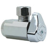 Chrome Angle Stop Valve, 3/8-In. x 3/8-In.