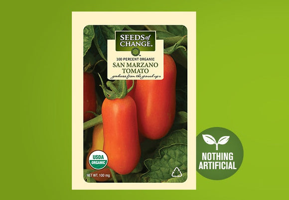 SEEDS OF CHANGE™ ORGANIC SAN MARZANO PASTE TOMATO SEEDS