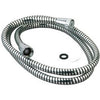 59-Inch Chrome/Black Vinyl Shower Hose