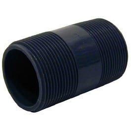 Pipe Fitting, PVC Nipple, Schedule 80, 1-1/2 x 2-In.