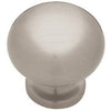 1-1/8-In.  Satin Nickel Round Cabinet Knob