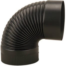 Black Stove Corrugated Elbow, 24-Ga., 6-In.