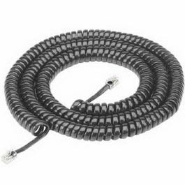 Phone Handset Cord, Black, 25-Ft.