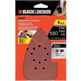 5-Pk., 180-Grit Mouse Sander Sheets