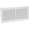 12 x 12-Inch White Sidewall Return Air Grille