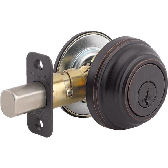 Kwikset Signature Series Venetian Bronze Single Cylinder Deadbolt