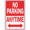 Hy-Ko Heavy-Duty Aluminum Sign, No Parking Anytime