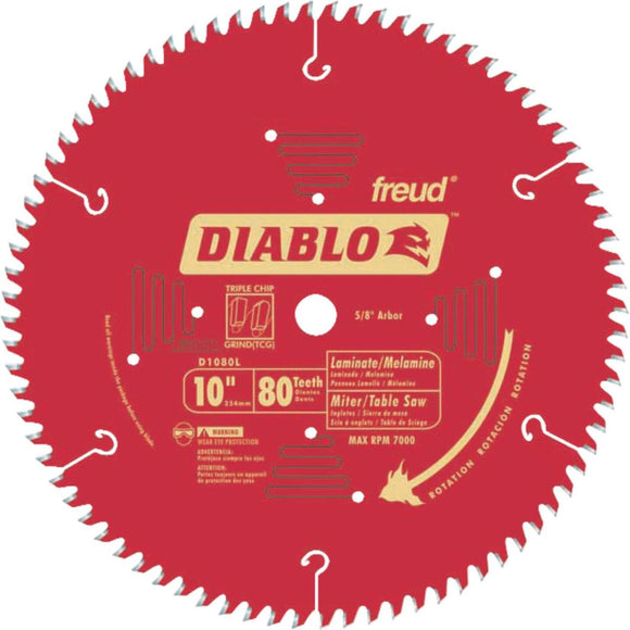 Diablo 10 In. 84-Tooth Laminate Circular Saw Blade