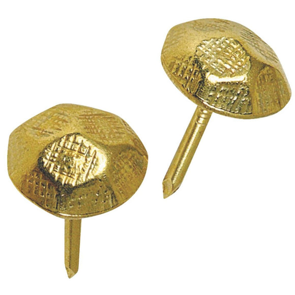 Hillman Fastener Corp Hammer Brass Upholstrey Nail 25 Pack