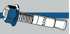 Midwest Fastener TorqueMaster Blue Wedge Anchors 1/4